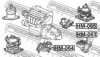 HONDA 50860SDAA12 Mounting, manual transmission
